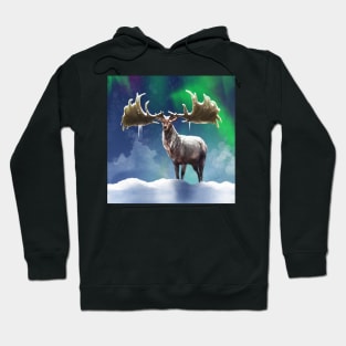 Megaloceros giganteus - Irish Elk, Giant Deer, original artwork Hoodie